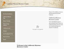 Tablet Screenshot of missionscalifornia.com